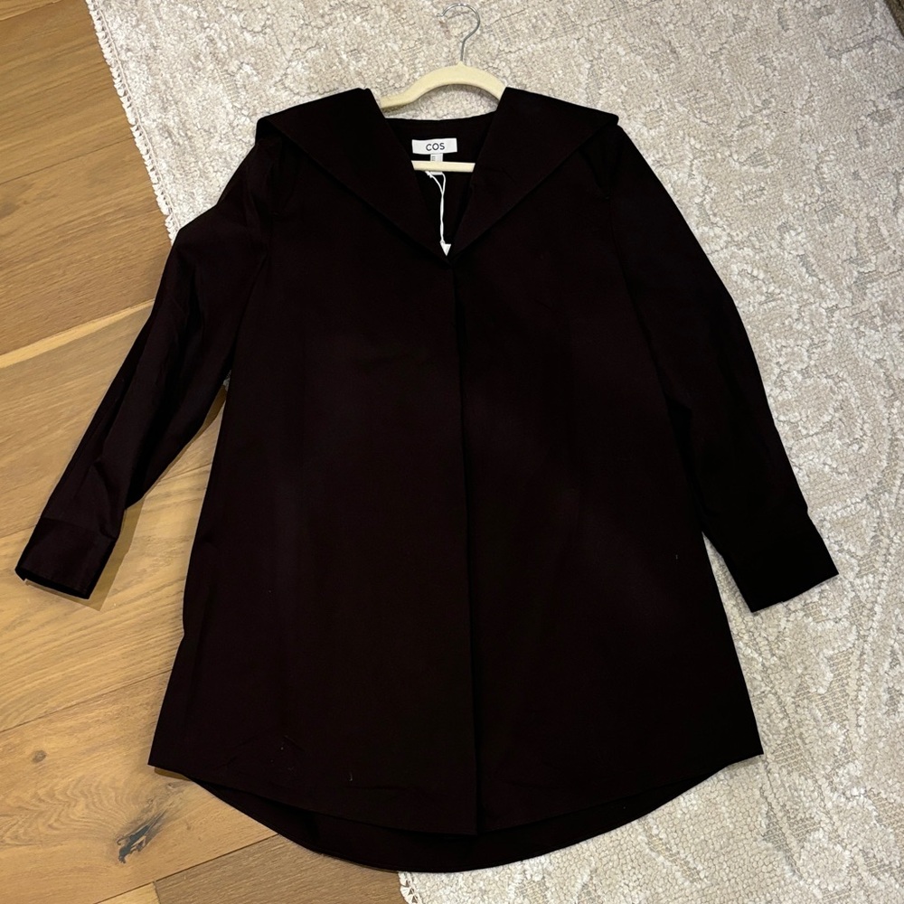 COS Dark Brown Long Sleeve Dress